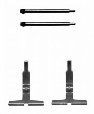 HELLA PAGID 8dz355204031 -  Комплектующие, колодки дискового тормоза